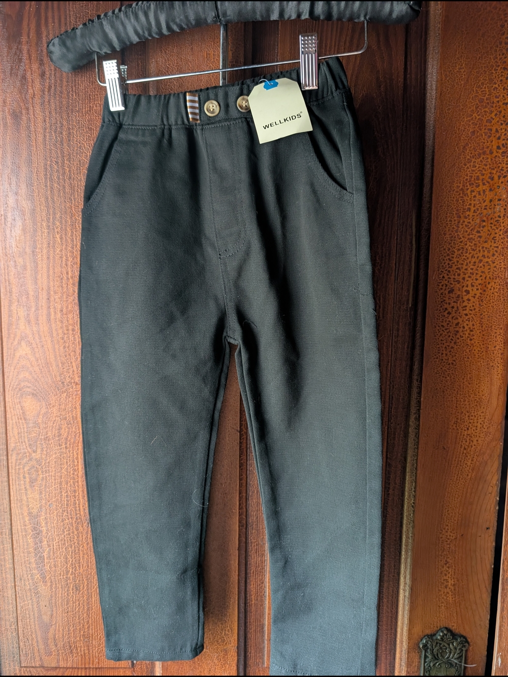 Black Kids' Formal Trousers